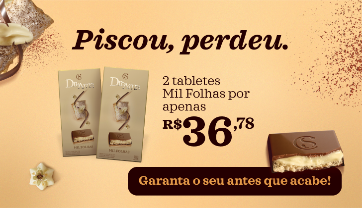 Promoção Tablete Dreams Mil Folhas